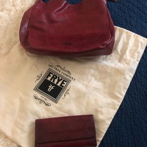 Frye Melissa Wallet in Red Leather